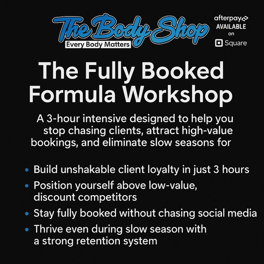 The Fully Booked Formula Workshop (3-Hour Client Retention Workshop 1 Training Date Monthly)