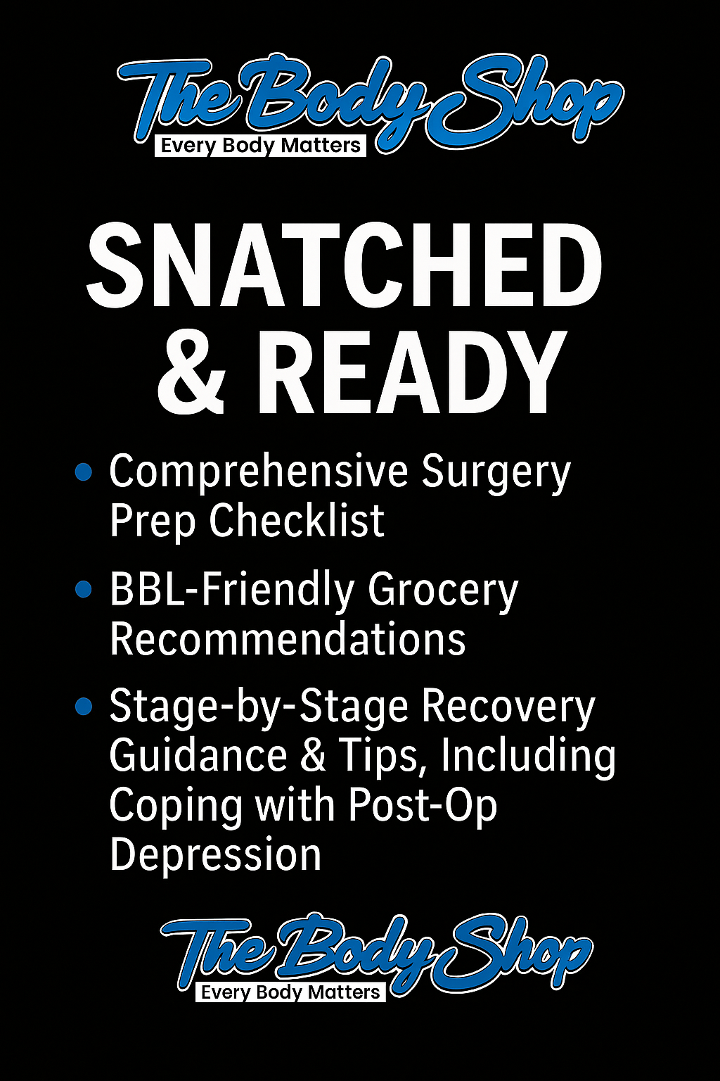 Snatched & Ready: Surgery Prep & Recovery Survival Bundle-4 downloads